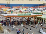 Car Transporter, RoRo Port, Lagos, Nigeria, Africa